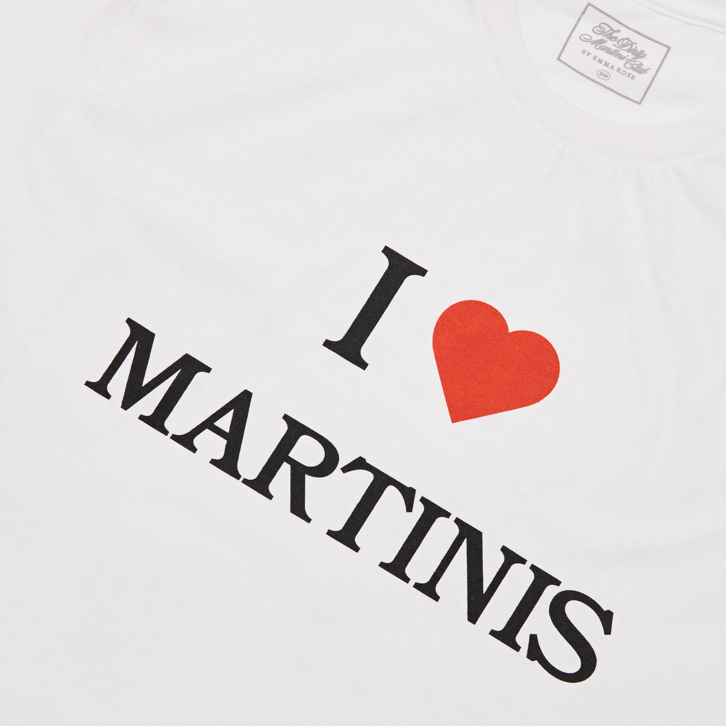 The Dirty Martini Club I HEART MARTINIS Tee