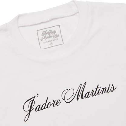 The Dirty Martini Club J'adore Martinis Tee