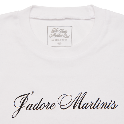 The Dirty Martini Club J'adore Martinis Tee